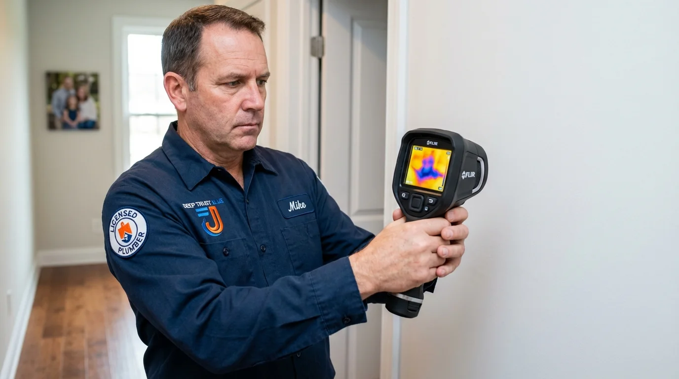 Thermal imaging leak detection by Johns Plumbing LLC in Momence
